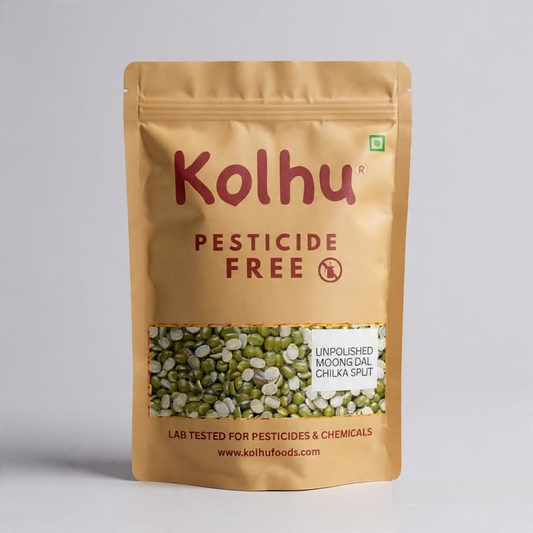 Kolhu Pesticide Free Moong (Chilka, Split) Dal