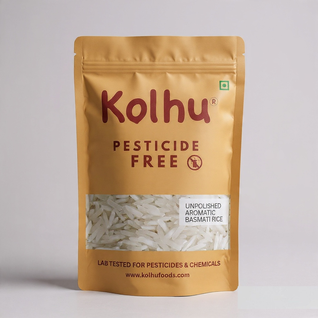 Kolhu Pesticide Free Unpolished Aromatic Basmati Rice