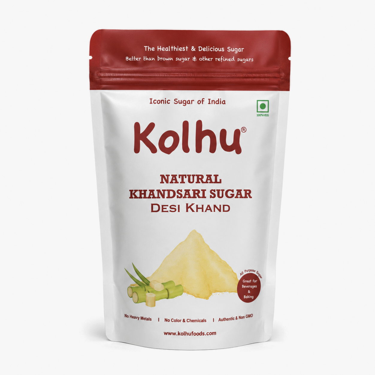 Kolhu Natural Khandsari Sugar (Desi Khand)