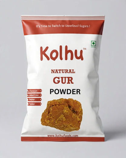 Kolhu Natural Gur Powder (Jaggery Powder) 800g (400gx2)