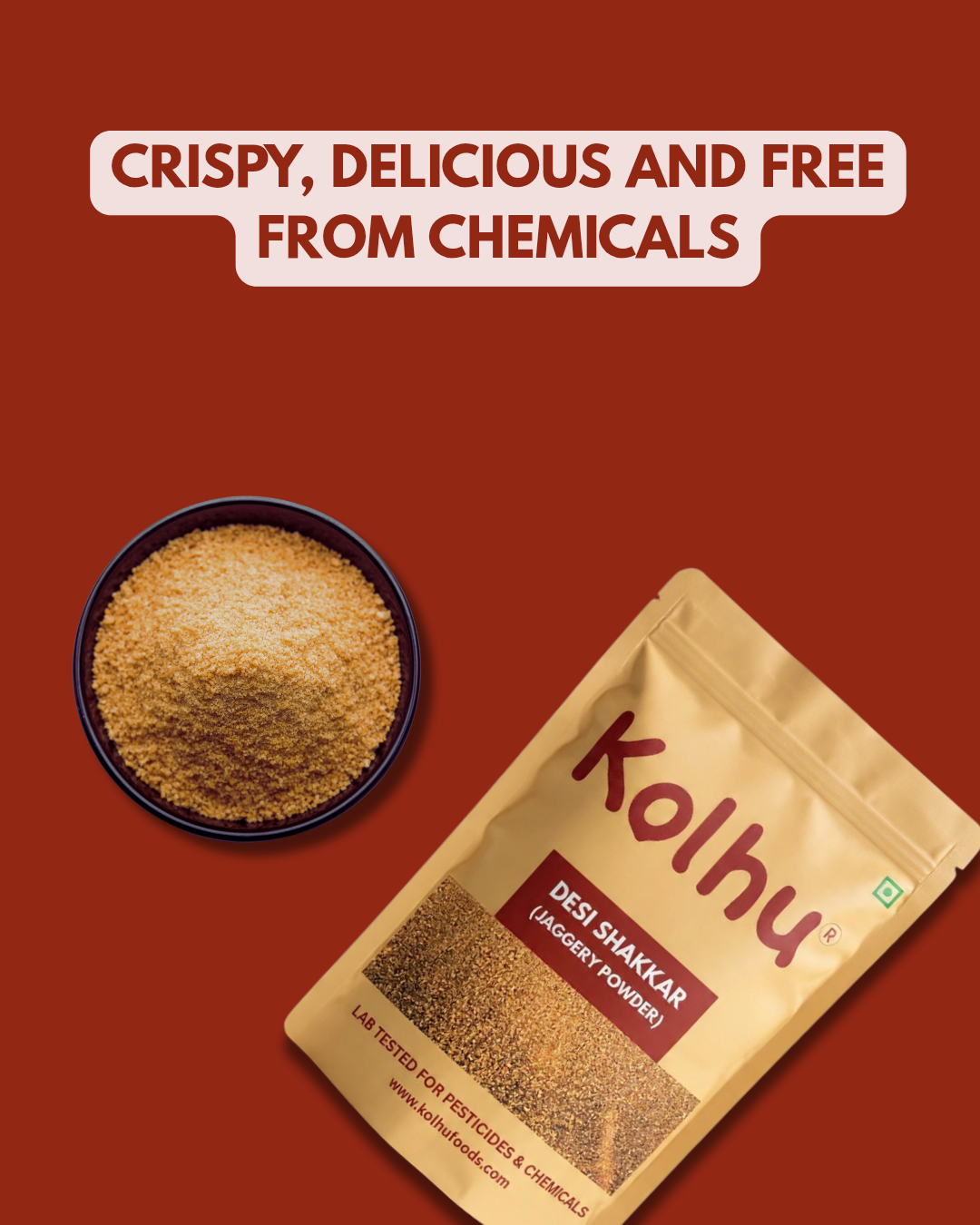 Kolhu Desi Shakkar (Jaggery Powder) 1Kg